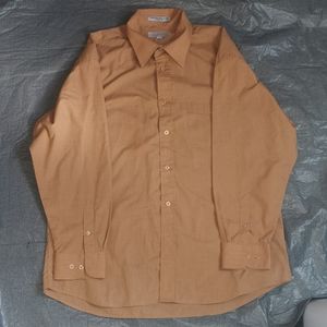 Protocol Men's Long sleeved Button up shirt 17/35  light brown